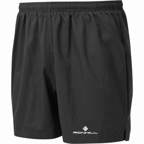 Bright Hues Double Layered Construction Ronhill Core 5 Inch Mens Running Shorts - Black