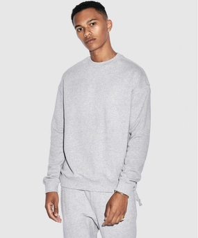 Adjustable Waistbands Ksubi 4x4 Biggie Crew (Light Grey Marl)