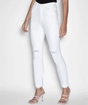 Drive Core EcoConscious Production Ksubi Hi N Wasted Blanc Sliced Jeans (White)