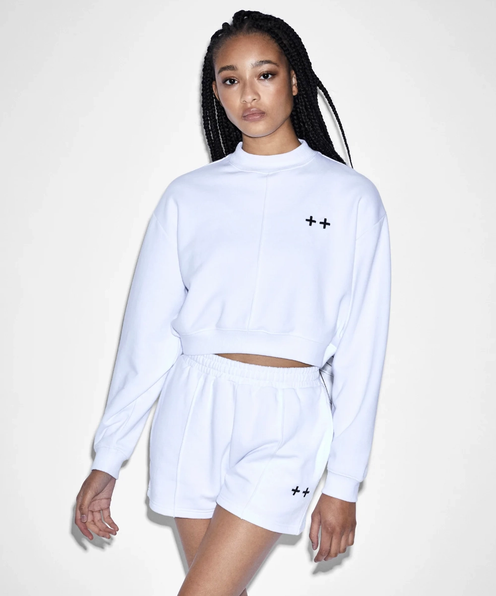 AntiStatic Treatment Ksubi Nimbus Cropped Sweater (White)