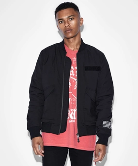 Snow Core Ksubi Royalty Bomber Jacket (Black)