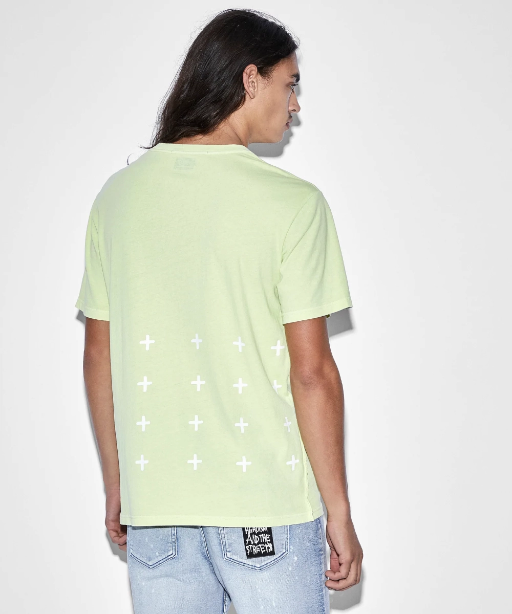 MoistureWicking Technology DoubleLayeredHem Ksubi Ticket Kash SS Tee Acid (Green)