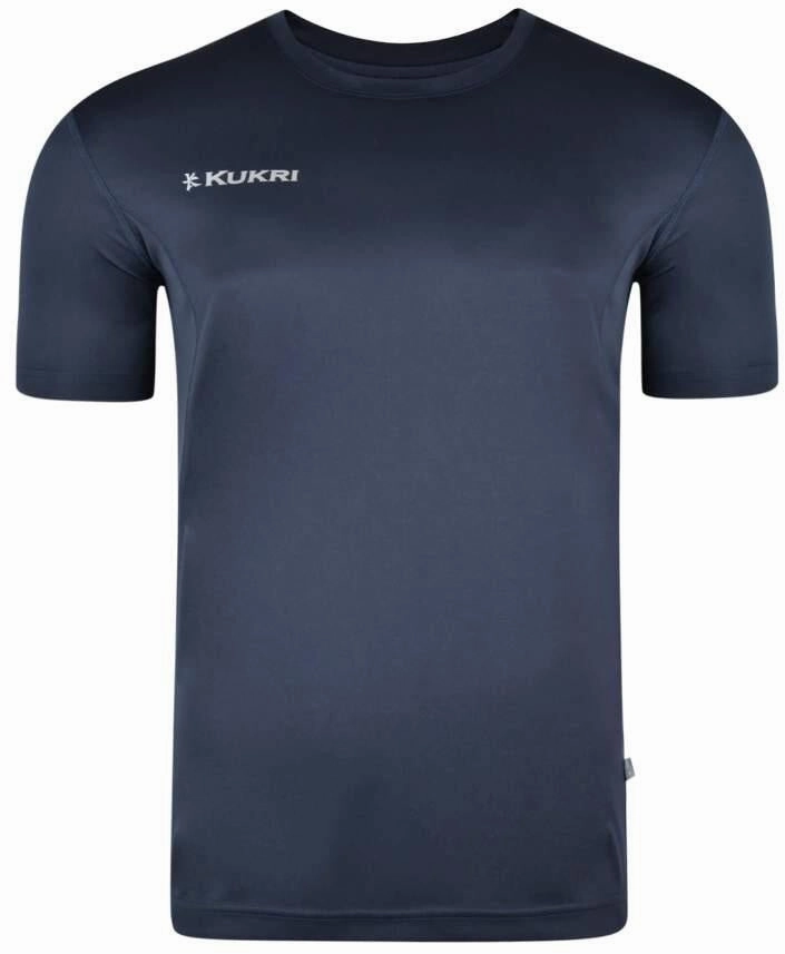 MachineWashable Fabric Vacation Mood Kukri Technical Short Sleeve Mens Training Top - Blue