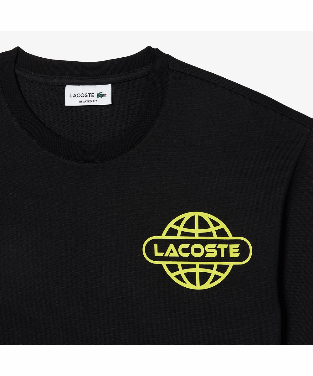 Lacoste Active Back Graphic Tee (Black) Stone Glow
