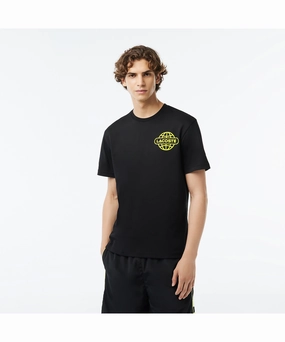 Lacoste Active Back Graphic Tee (Black) Handmade Glow