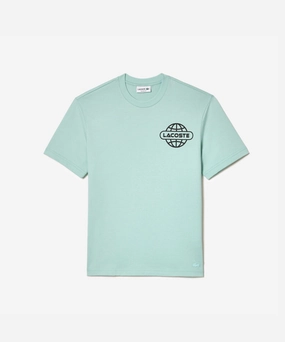 Lacoste Active Back Graphic Tee (Mint) WrinkleFreeFabric