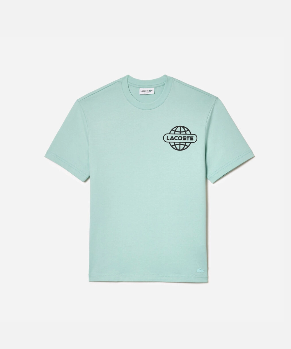 Lacoste Active Back Graphic Tee (Mint) FadeResistantDye TagFreeDesign