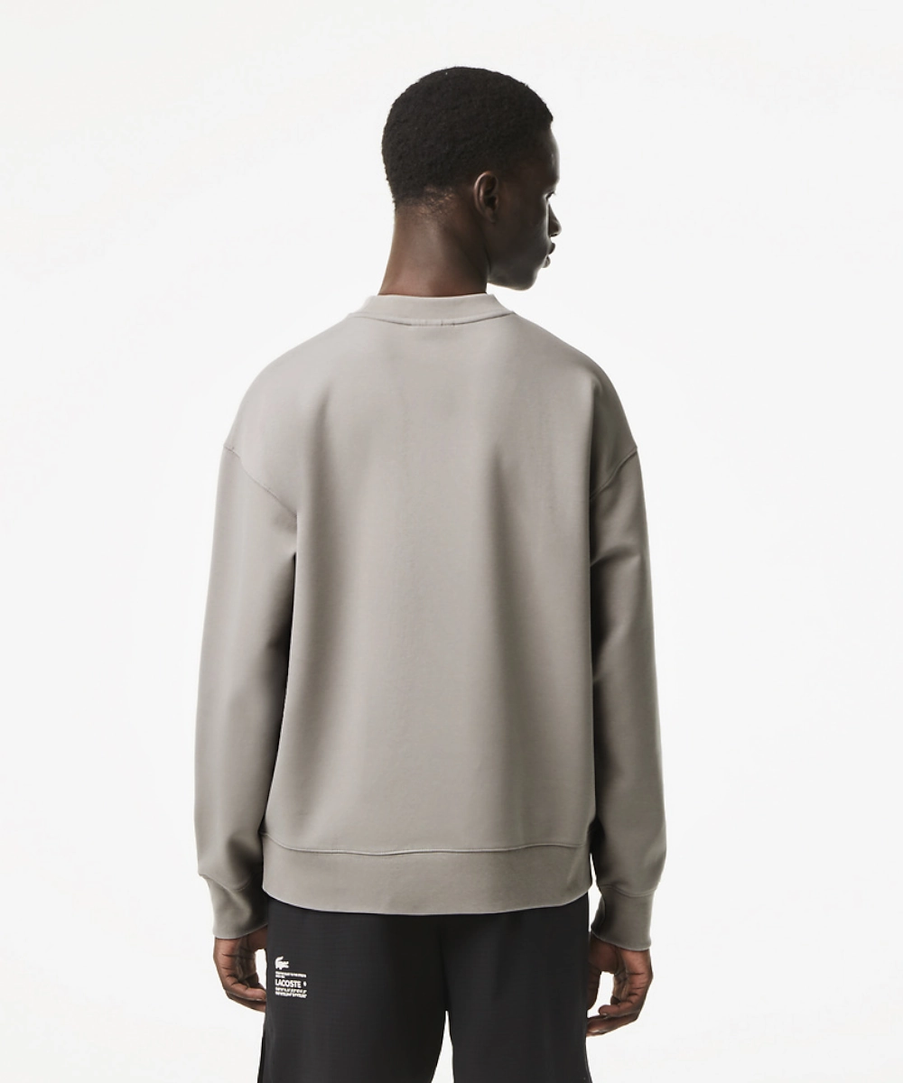 Lacoste Active Crew Neck Sweater (Cement) NoSlipGrip