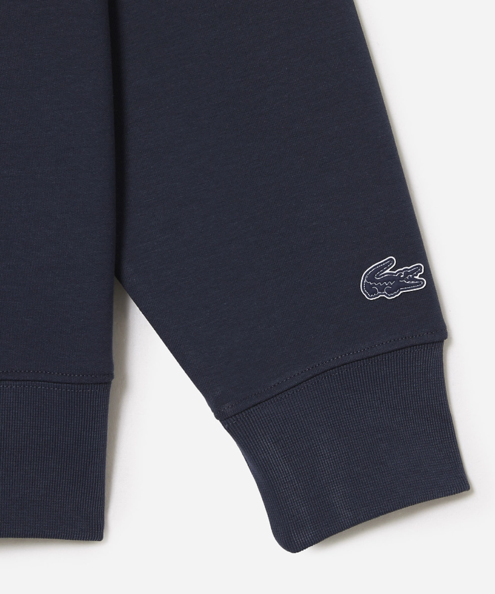 Lacoste Active Logo Back Hoodie (Blue Night) NonRestrictiveFit