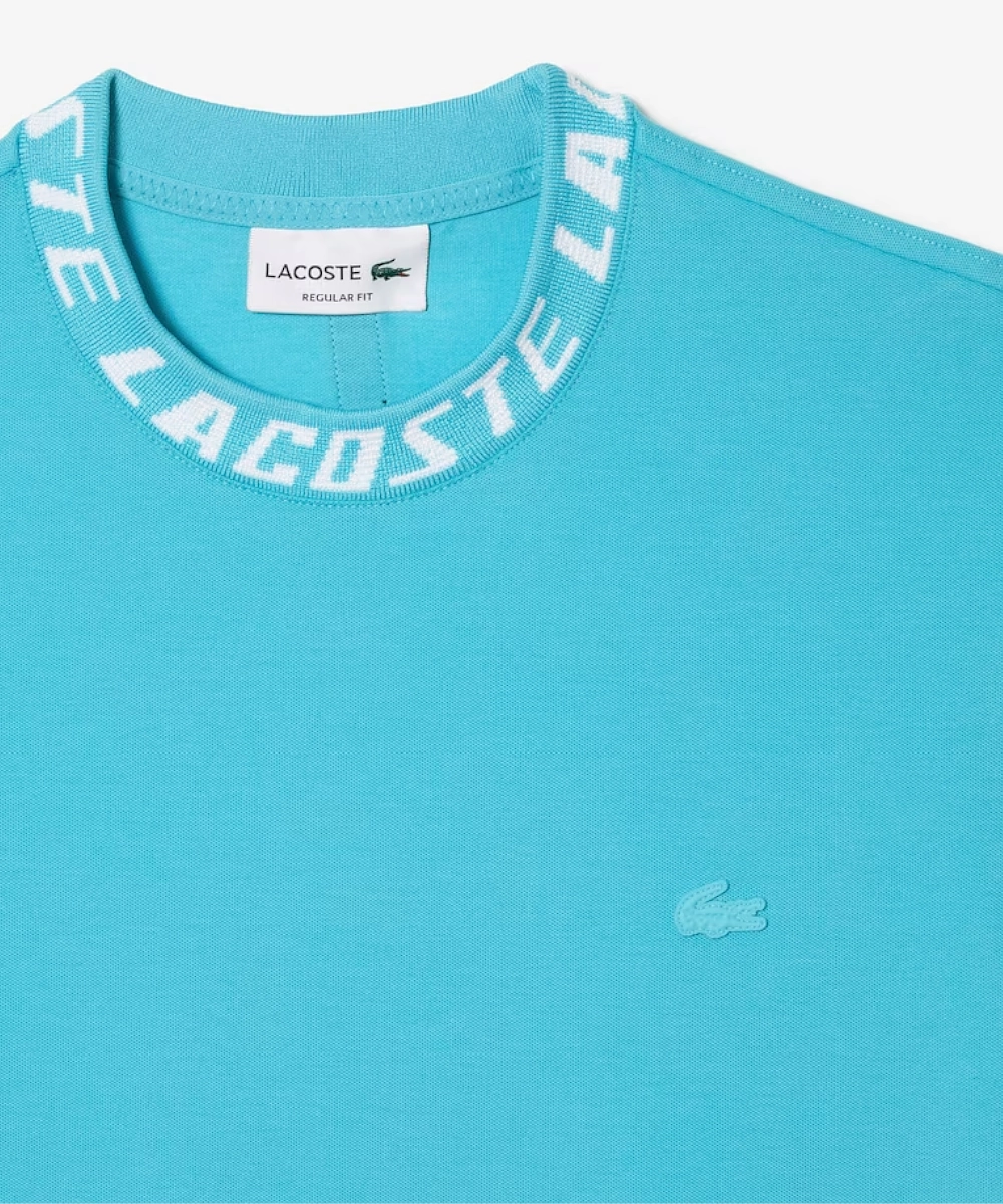 Adjustable Fit Wind Ease Lacoste Active Pique Tech Tee (Blue)