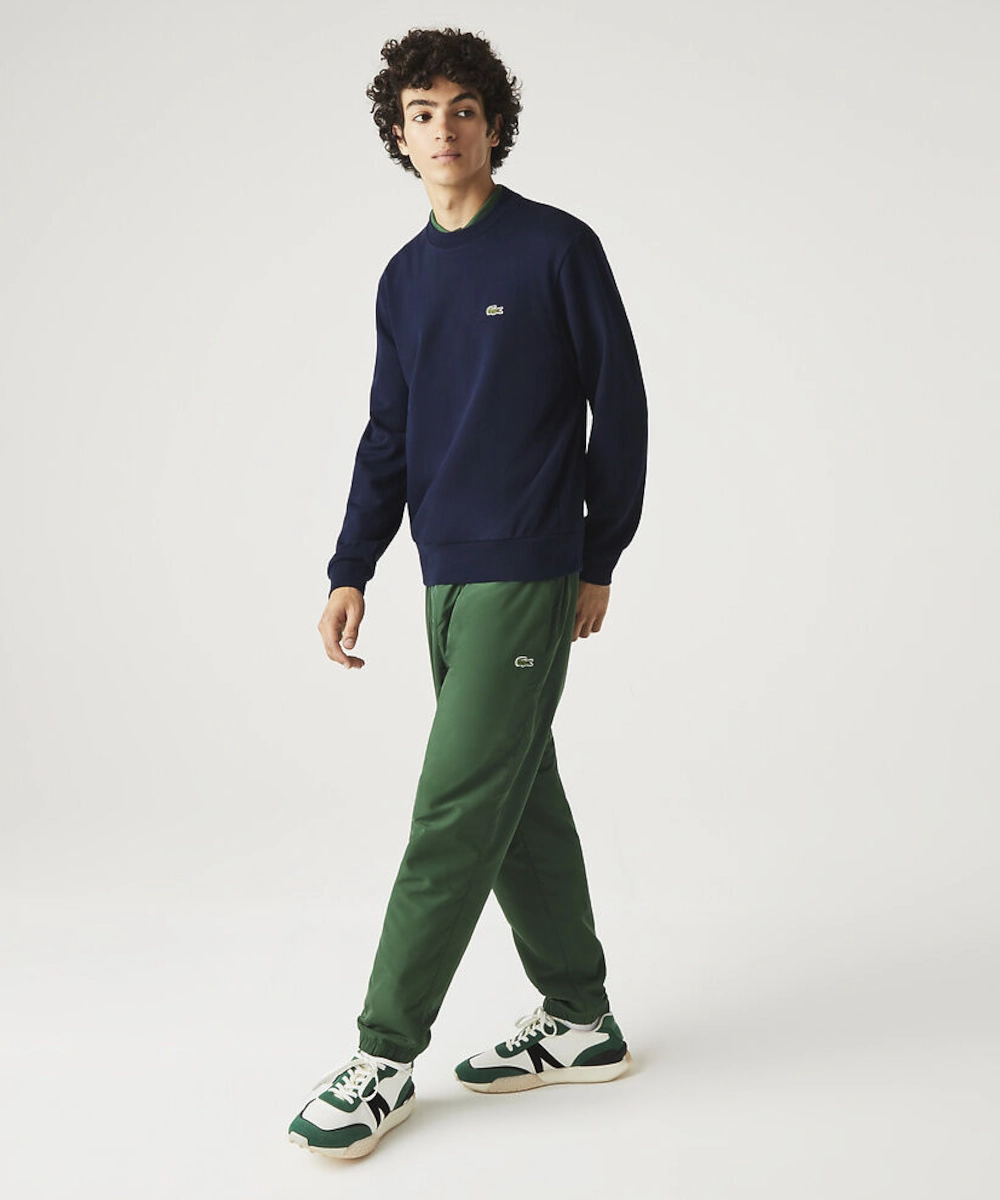 Swim Easy ZeroWaste Production Lacoste Classic Fit Crew Neck Fleece Sweater (Navy)