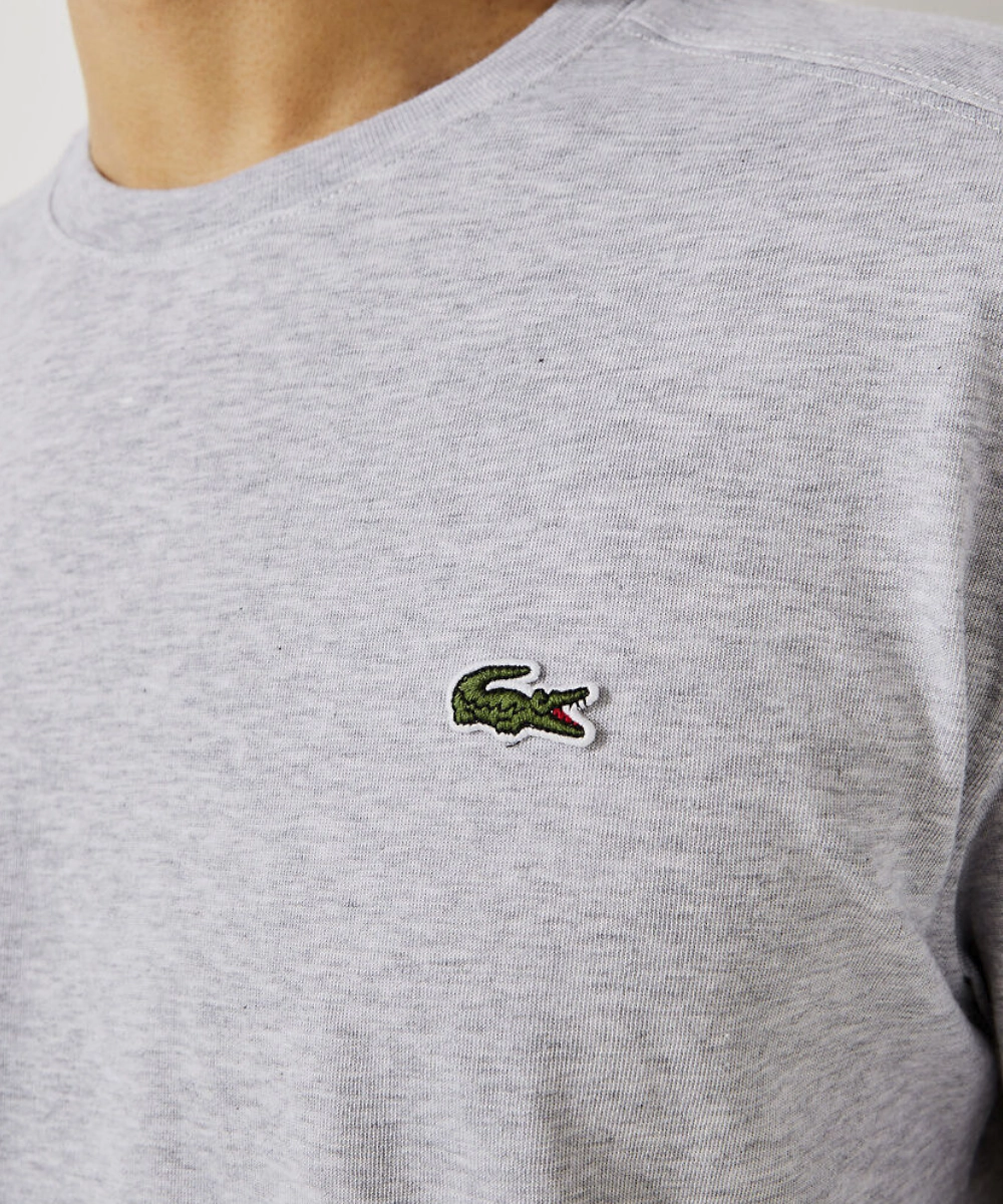 Lacoste Essentials Crew Neck Sports Tee (Grey) MoistureWickingTechnology Picnic Fun