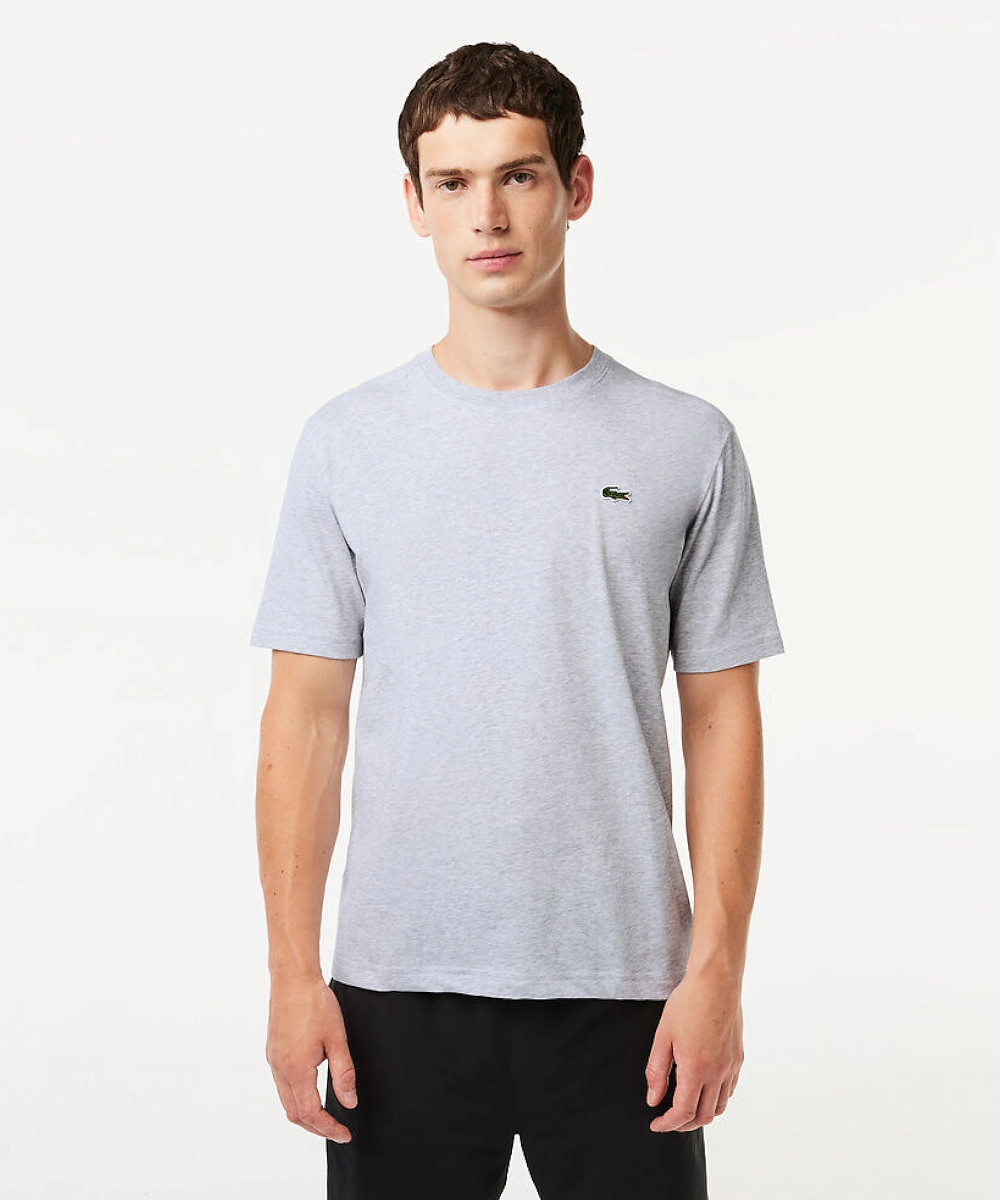 Lacoste Essentials Crew Neck Sports Tee (Grey) Ethical Mode