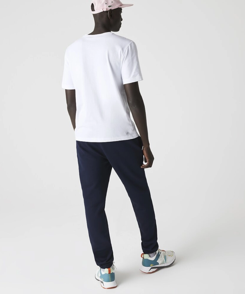 Breathable fabric Lacoste Essentials Crew Neck Sports Tee (White)