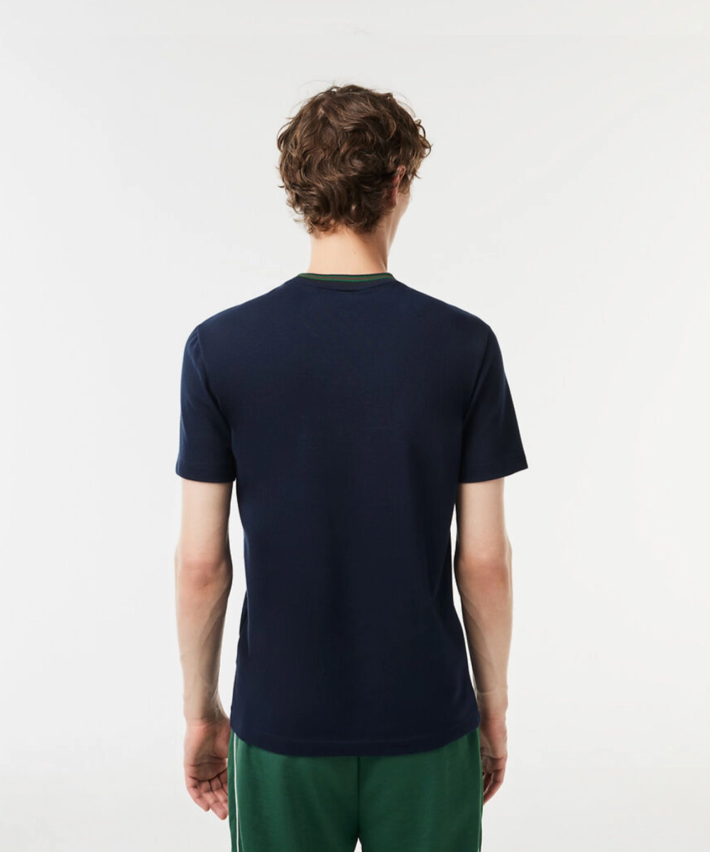 Lacoste Essentials Mini Pique Tee (Navy Blue) WaterRepellentCoating