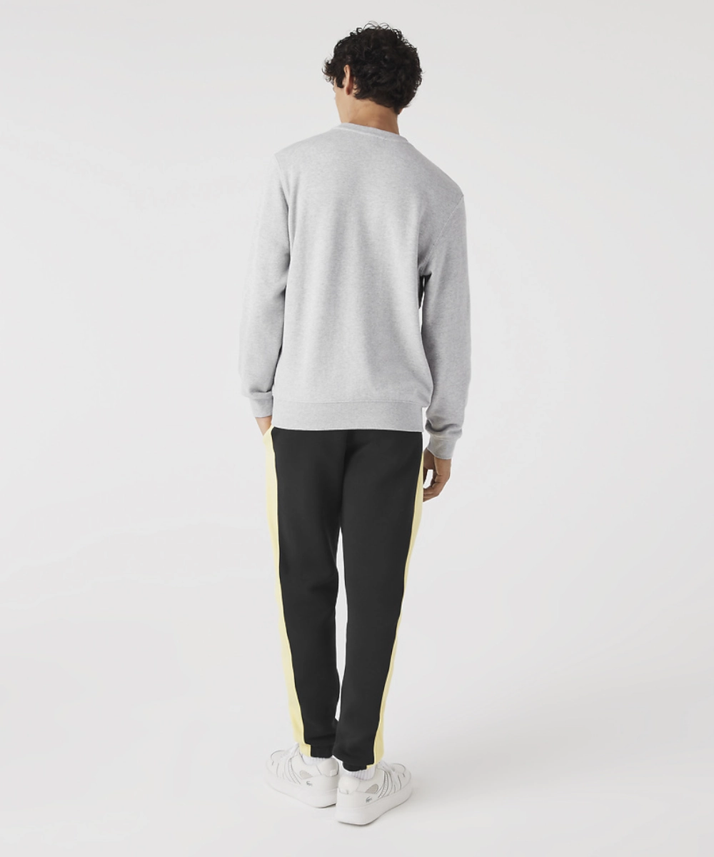 Diamond Soul Light Core Lacoste Graphics Big Croc Logo Sweater (Grey)