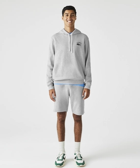 QuickDry Lacoste Soft Branding Hoodie (Grey)