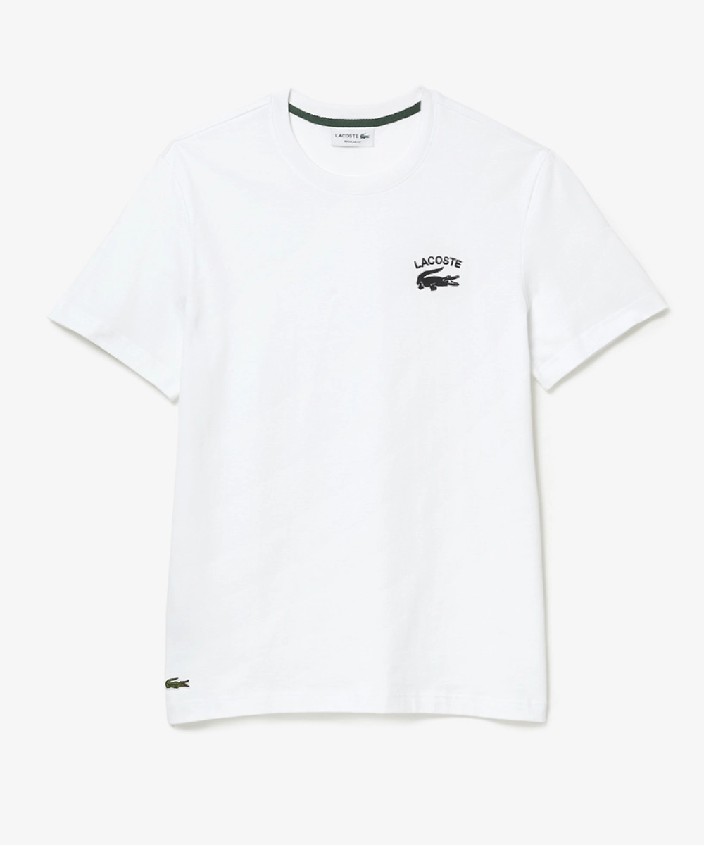 Sprint Fit FlexibleCuff Lacoste Soft Branding Tee (White)