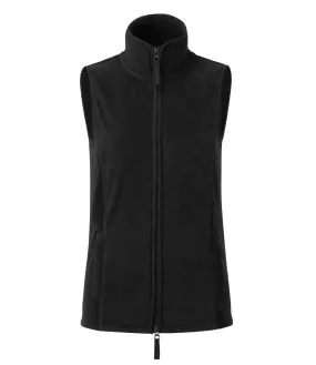 SoftTouchLining Ladies Artisan Fleece Gilet | BLACK/BLACK