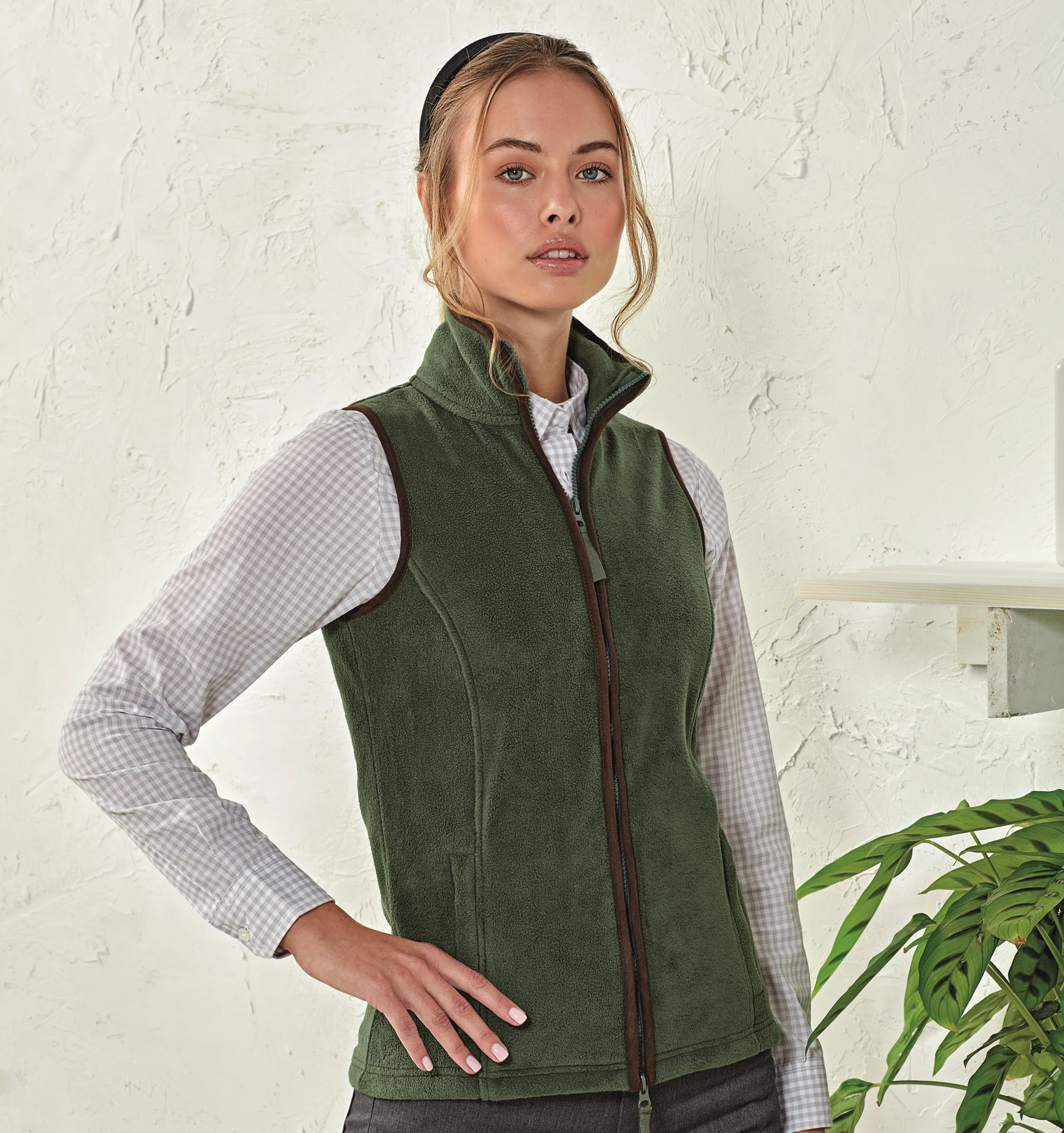 Ladies Artisan Fleece Gilet | BLACK/BLACK SnagFree Fabric StainlessZippers
