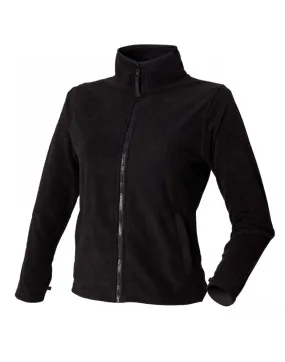 Flexible Fabric Blend quick dry Ladies Microfleece Jacket | BLACK