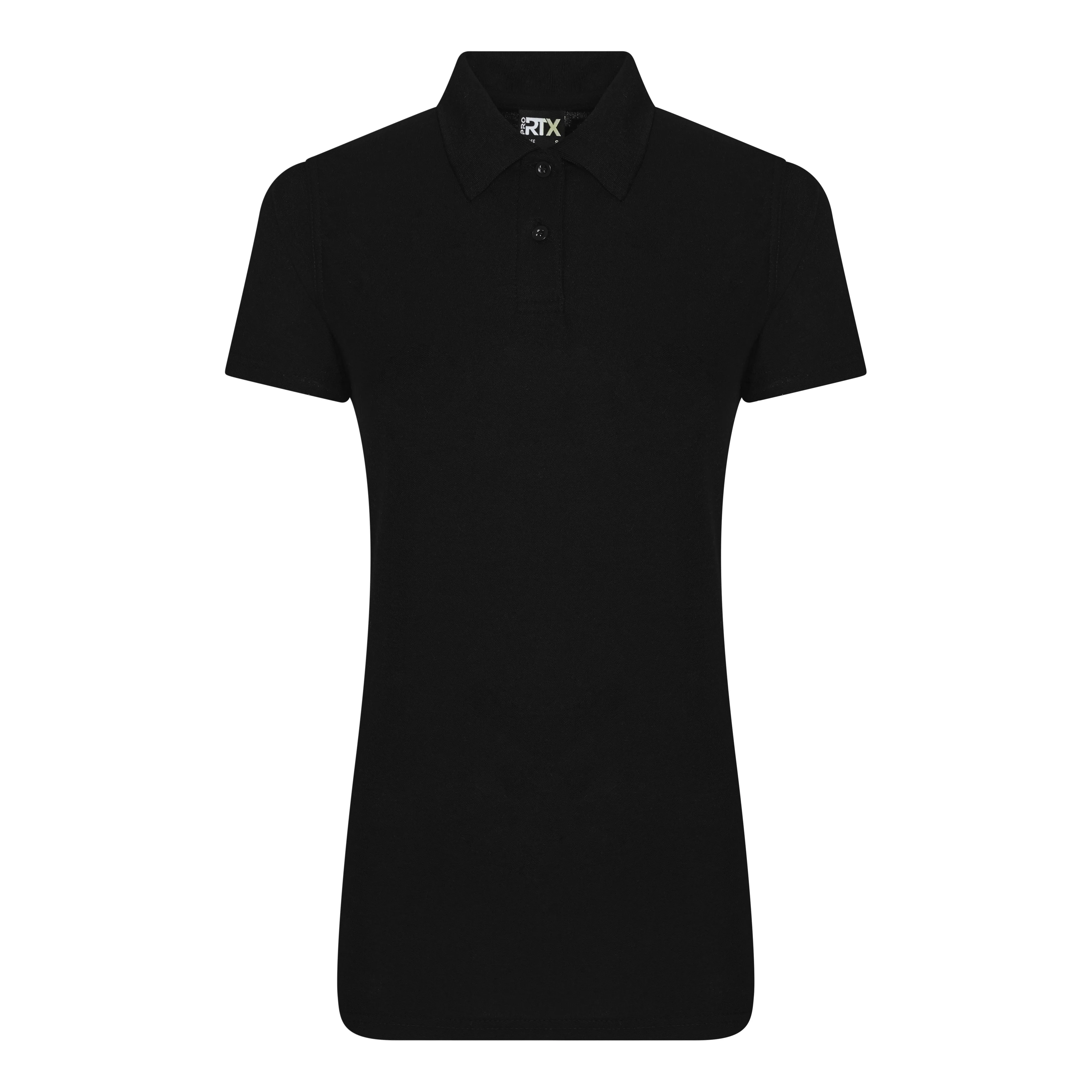 Layered Paneling Ladies Pro Polyester Polo | BLACK