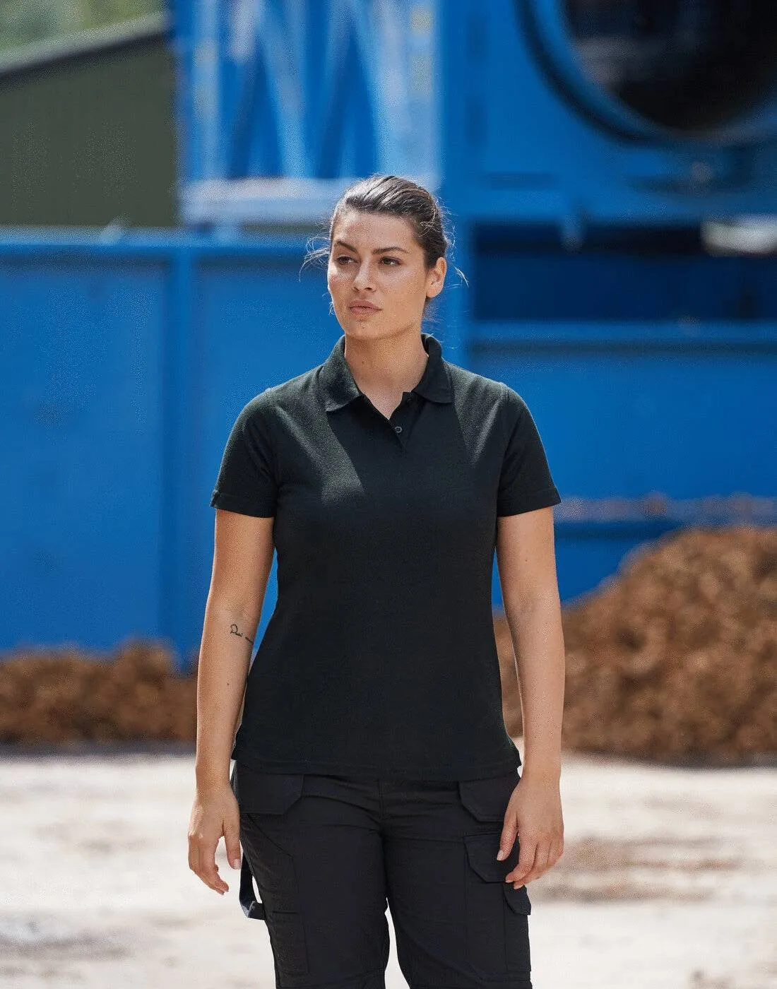 Ladies Pro Polyester Polo | BLACK FrictionReducing Lining