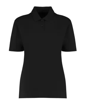 Ladies Regular Fit Workforce Pique Polo Shirt | BLACK City Beat
