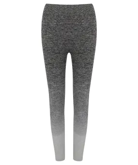 Ladies Seamless Fade Out Leggings | DARK GREY/LIGHT GREY MARL Water Soul