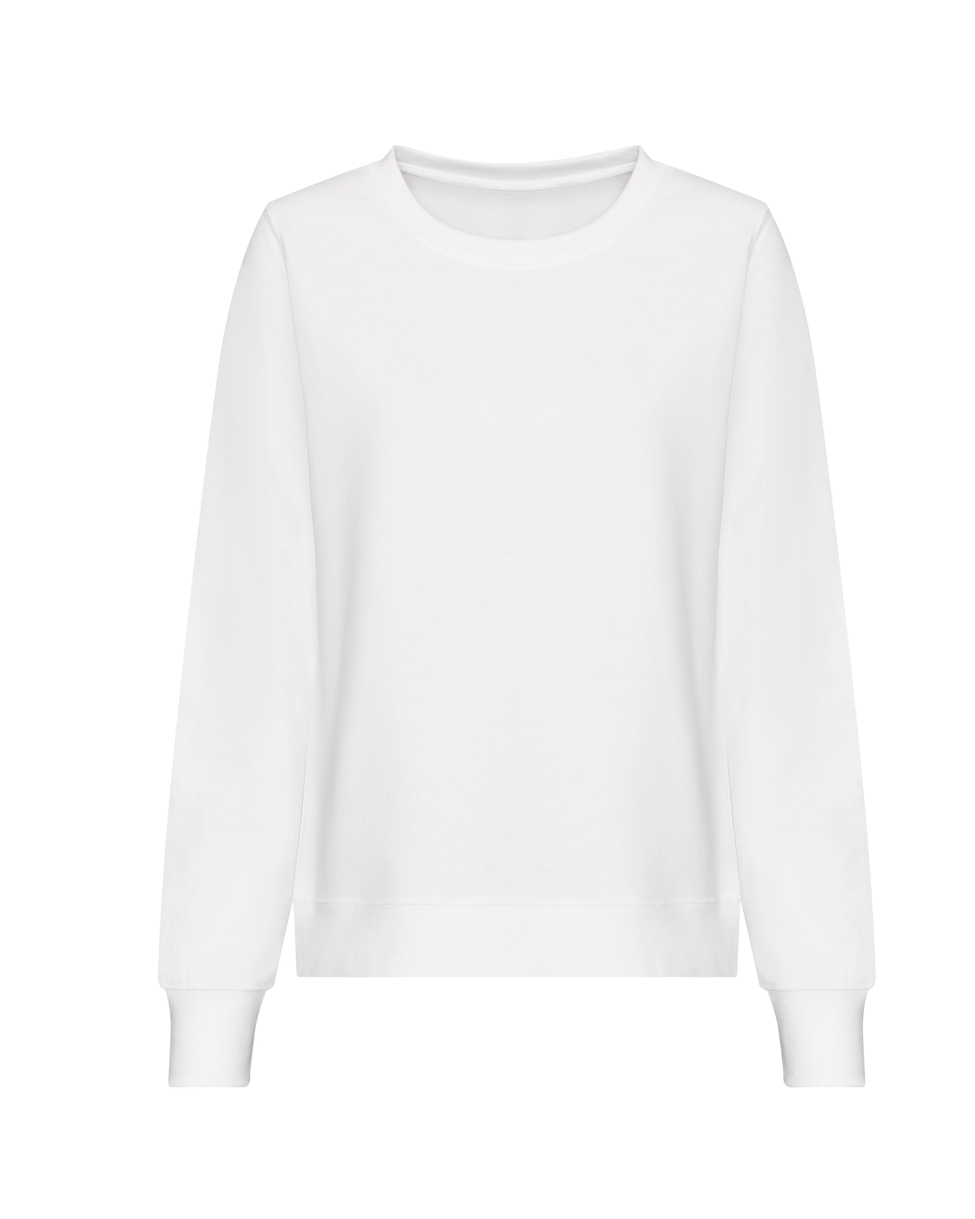 Ladies Sweatshirt | ARCTIC WHITE TearResistantMaterial WrinkleFree Material