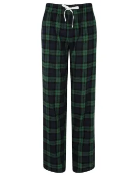 Group Mood Myth Glow Ladies Tartan Lounge Pants | NAVY/GREEN