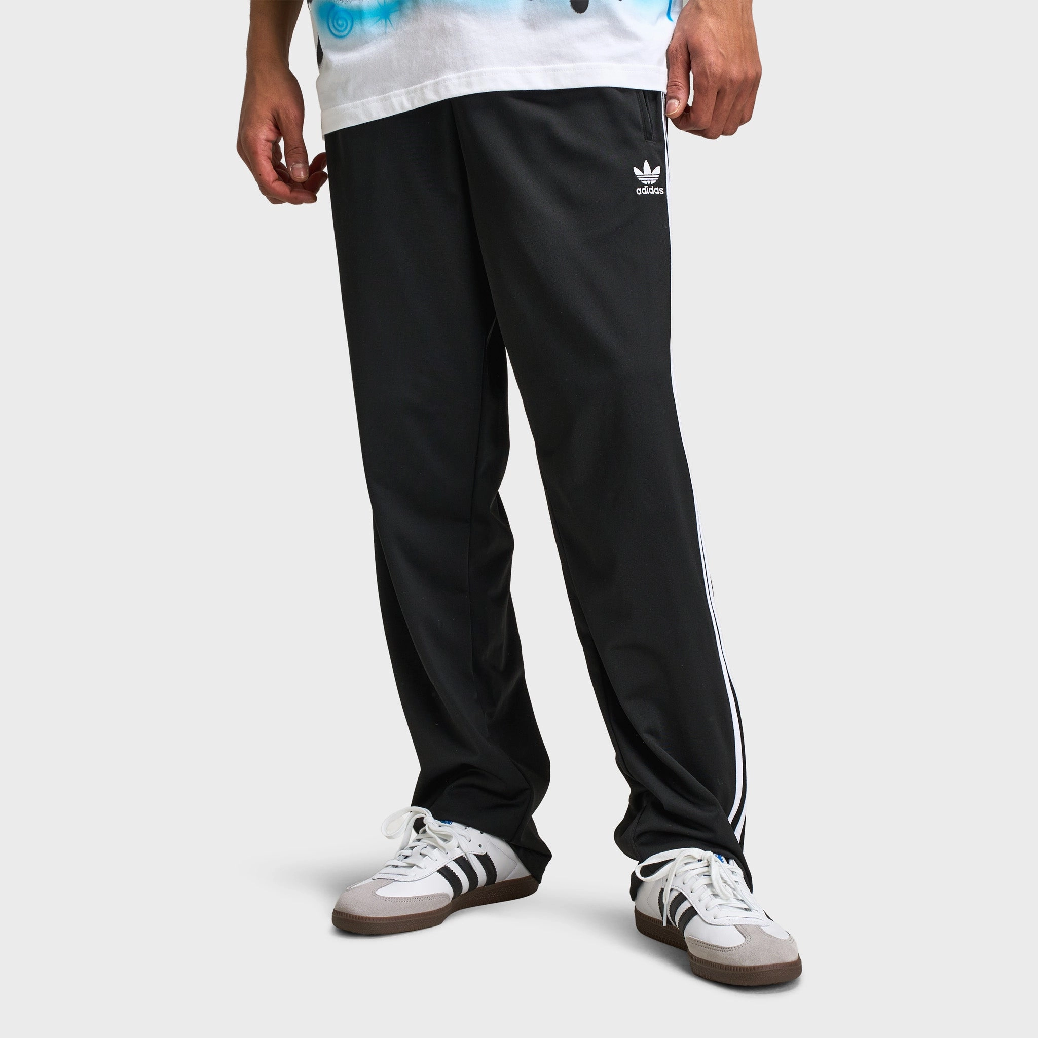 adidas Firebird Track Pants Black / White earring concert hall
