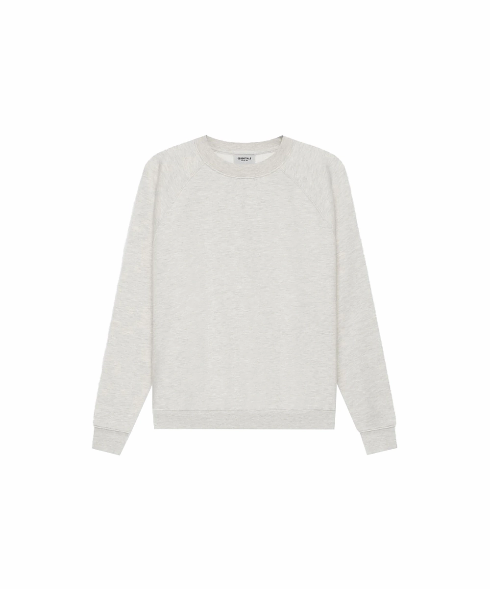 MultiPocketDesign Shimmer Core Fear Of God ESSENTIALS Crewneck SS21 (Light Heather Oatmeal)