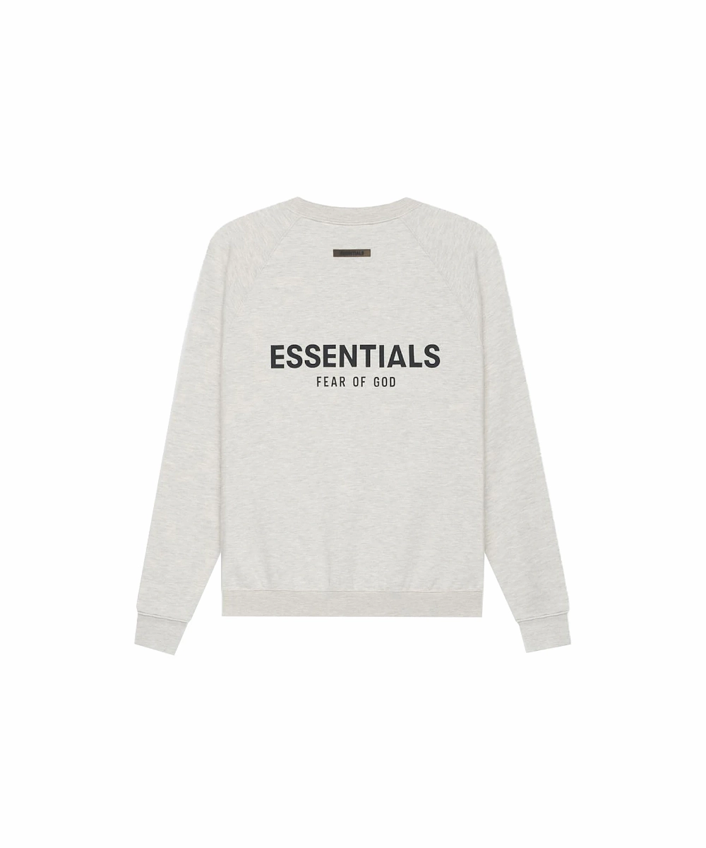 fresh start NonSlipGrip Fear Of God ESSENTIALS Crewneck SS21 (Light Heather Oatmeal)