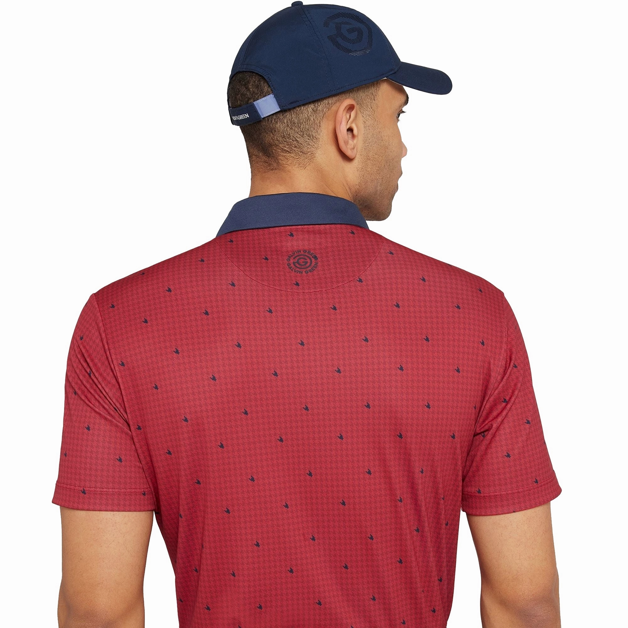 Galvin Green Marley Breathable Golf Polo Shirt - Red/Navy Trendy Appeal AllPurpose Knitting
