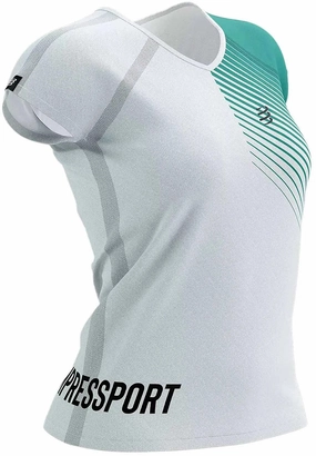 Compressport SwimBikeRun 2023 Short Sleeve Womens Running Top - White Chic Comfort Wear Street Comfort Style