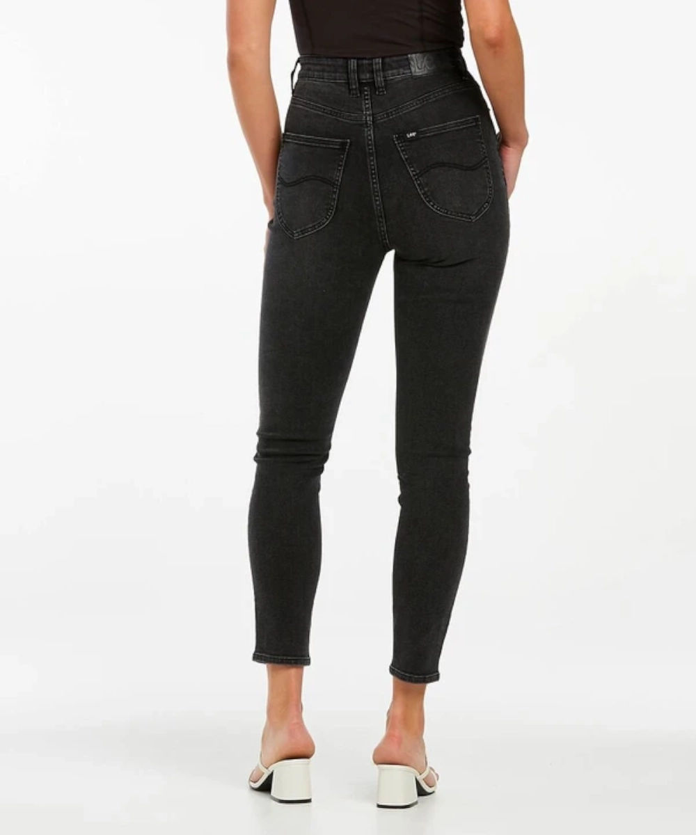 Ethic Core Net Fit Lee Hourglass High Licks Crop Skinny Jean (Regal Black)