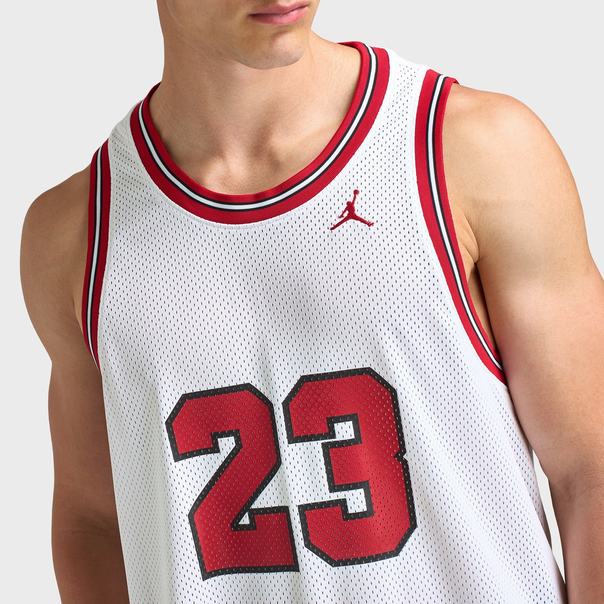 Jordan Essentials Summer Jersey White / Gym Red Heritage - preserving