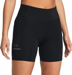 Under Armour Launch 6 Inch Womens Short Running Tights - Black No Ride Up Design
