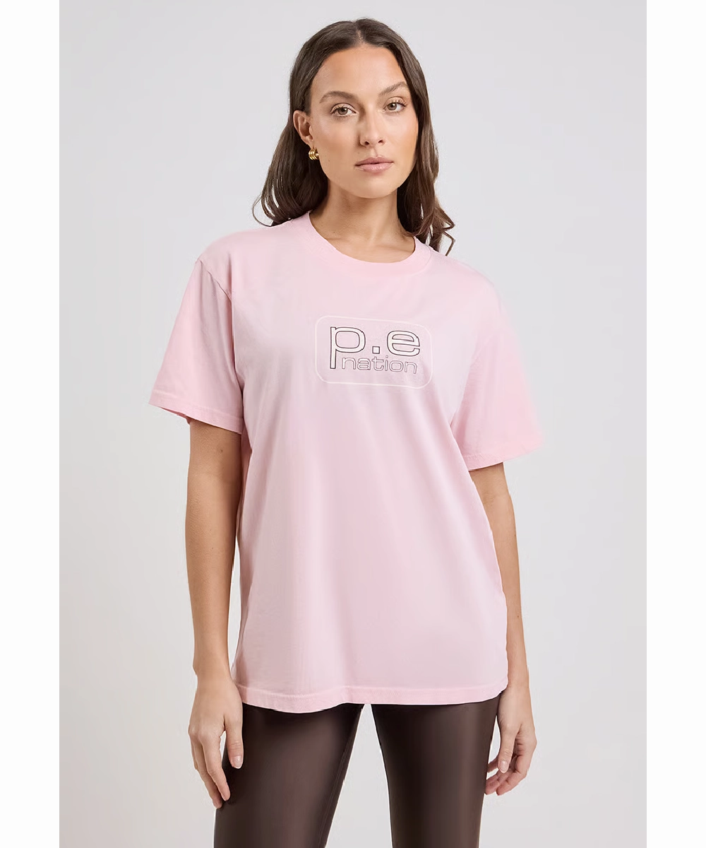 P.E Nation Flux Tee (Chalk Pink) Spark Soul PillingResistant