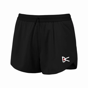 Women's 3 Inch Split Shorts Black Feather Glow Fashion Core