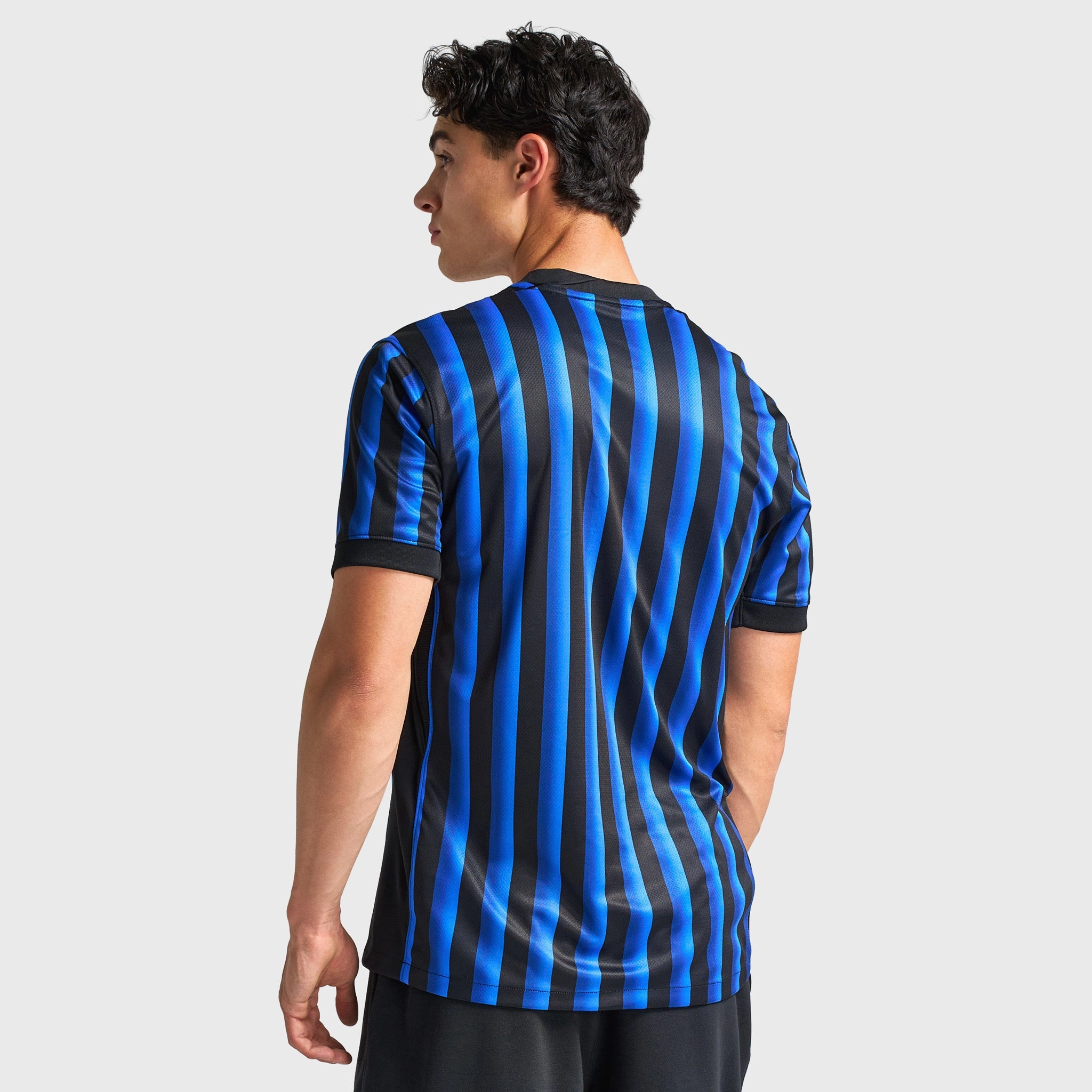 Stretch Recovery Fabric Nike Dri-FIT Inter Milan Home Replica Jersey Lyon Blue / Black - Chlorine Blue