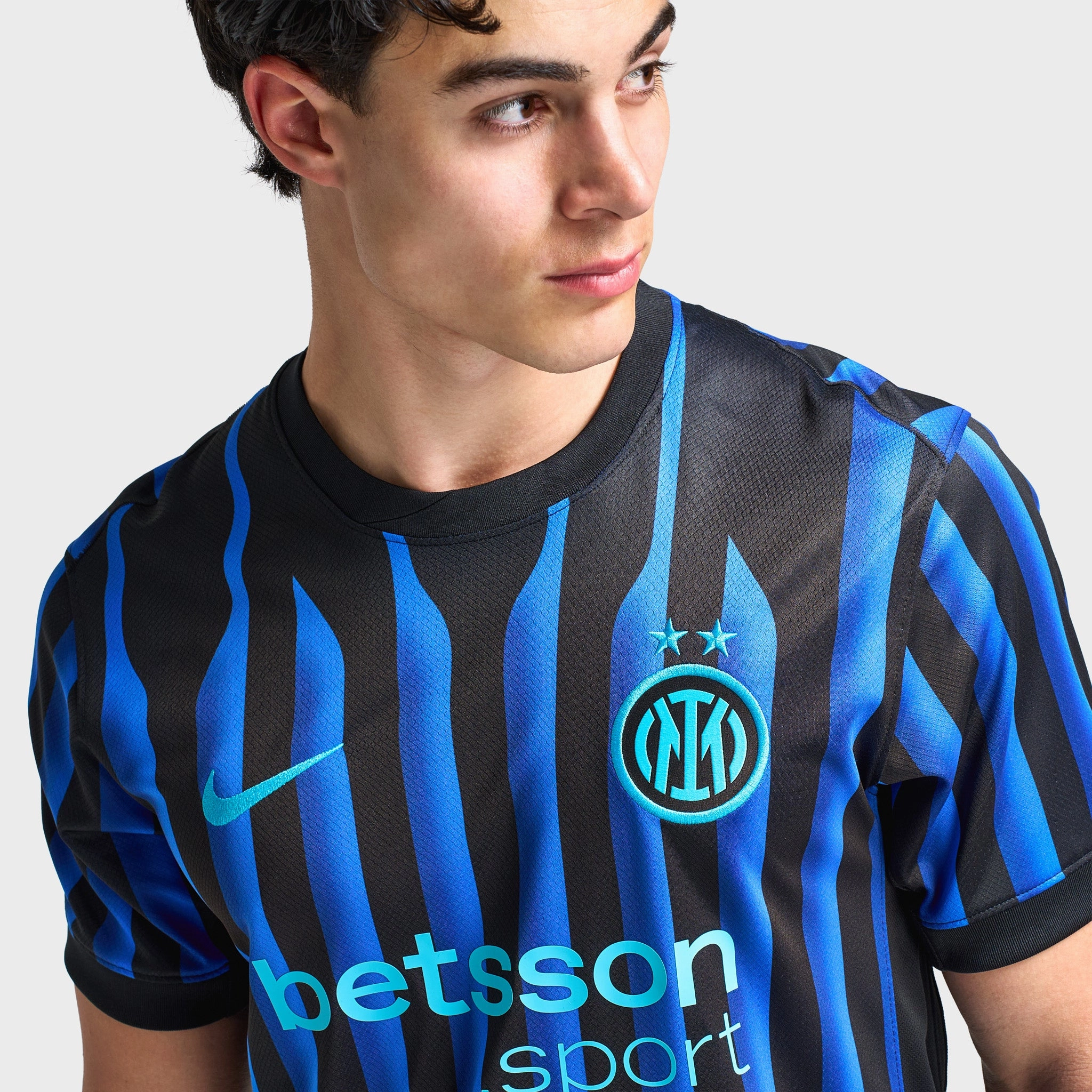 Heat Control Nike Dri-FIT Inter Milan Home Replica Jersey Lyon Blue / Black - Chlorine Blue