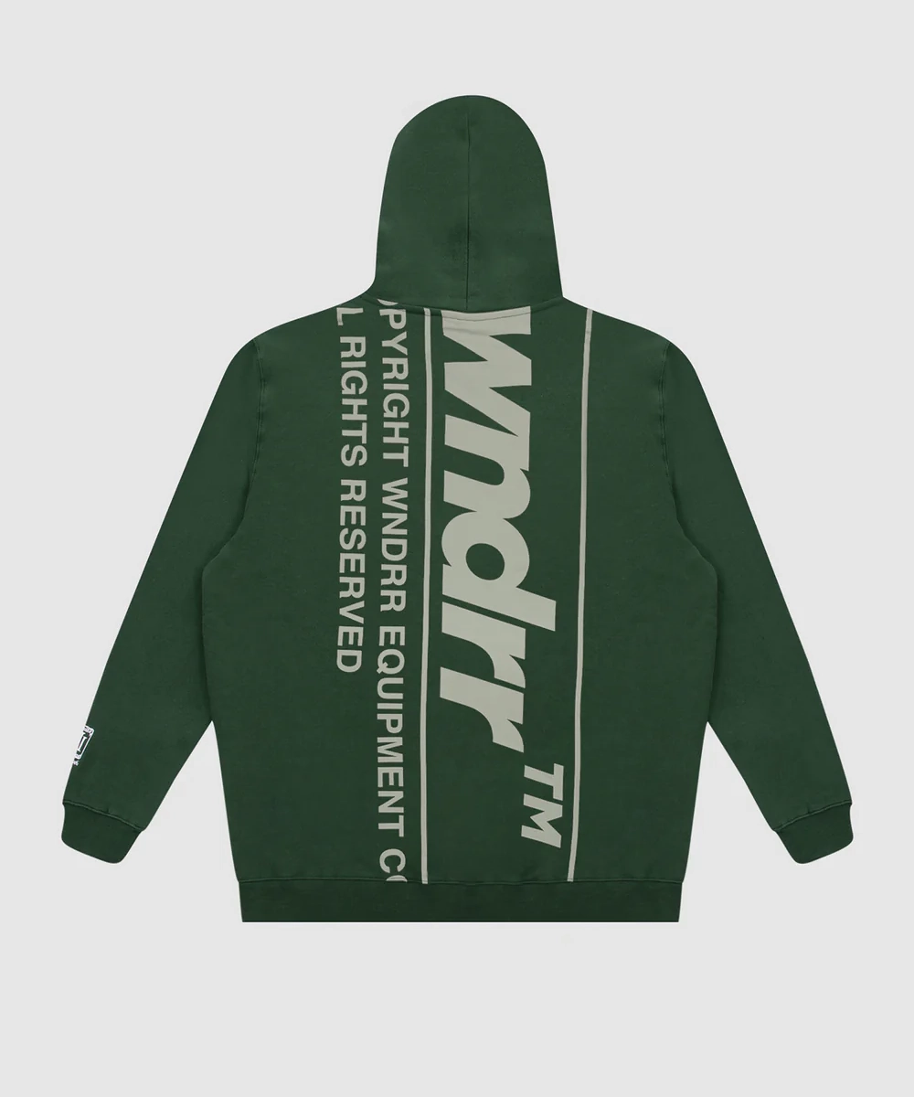 WNDRR Output Hood Sweat (Forest Green) Beauty Glow Sustainable Manufacturing