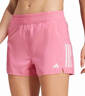 adidas Own The Run 3 Inch Womens Running Shorts - Pink Ventilated Mesh Panels Tailored Fit