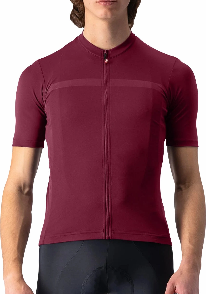 Castelli Classifica Short Sleeve Mens Cycling Jersey - Red NonSlipInnerLayer Cutting-edge