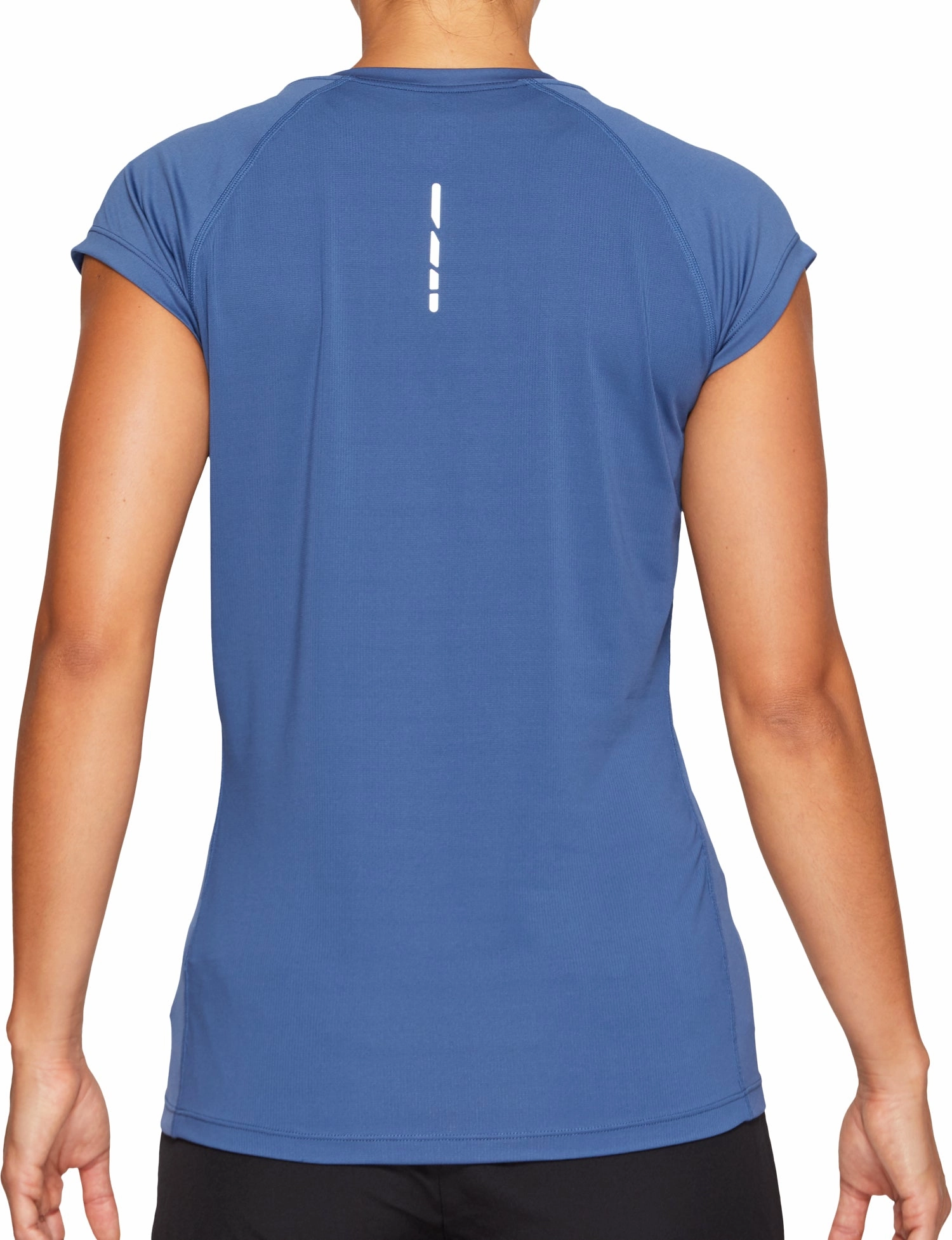 Asics Cap Short Sleeve Womens Running Top - Blue Daily Comfort