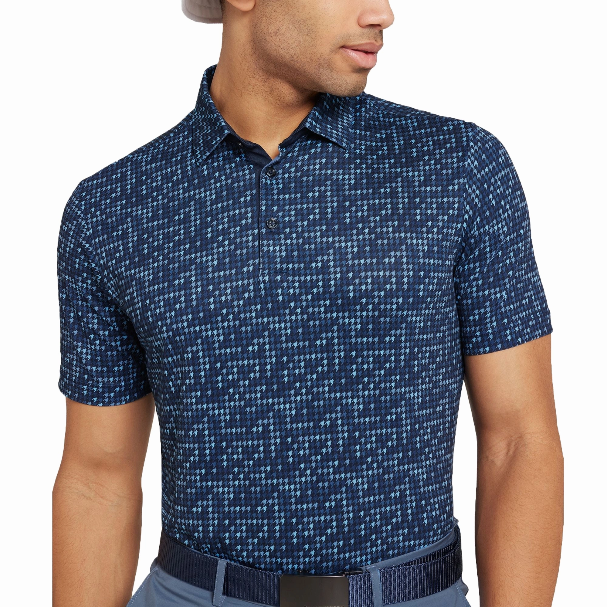 Galvin Green Marlo Breathable Golf Polo Shirt - Moonlight Blue/Navy Beach Ready