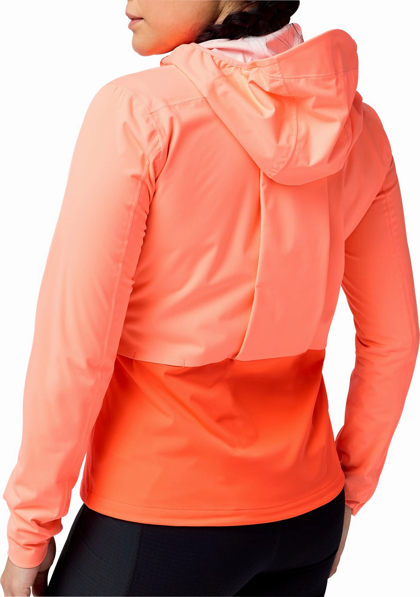 Multi Pocket Brooks High Point 2.0 Waterproof Womens Running Jacket - Orange