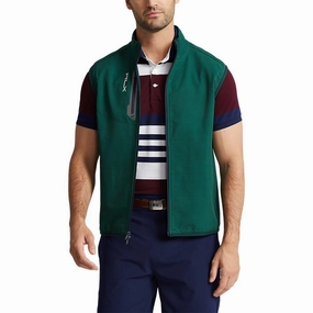 RLX Ralph Lauren Tech Terry Vest - Hunt Club Green Houndstooth affair Trendy